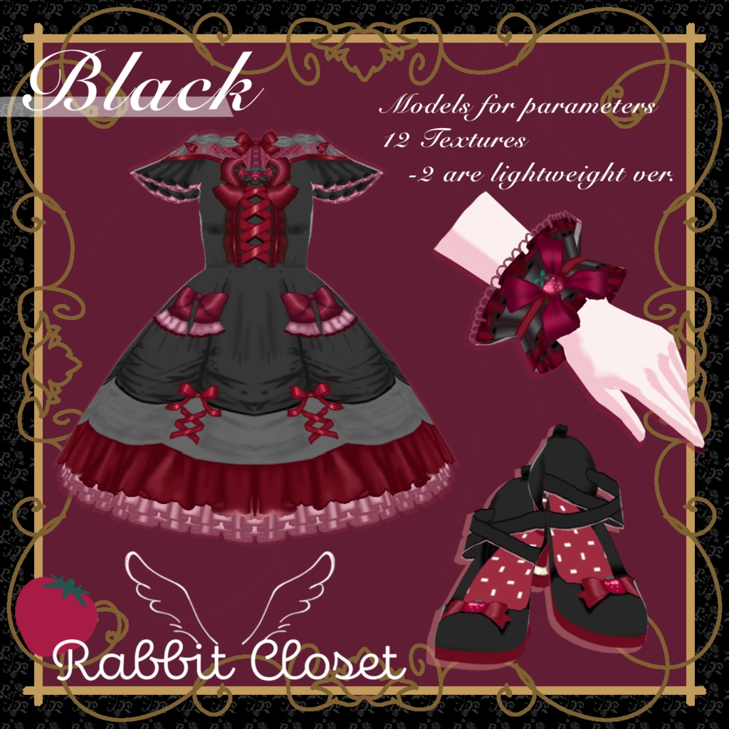 【VRoid】Strawberry Dress