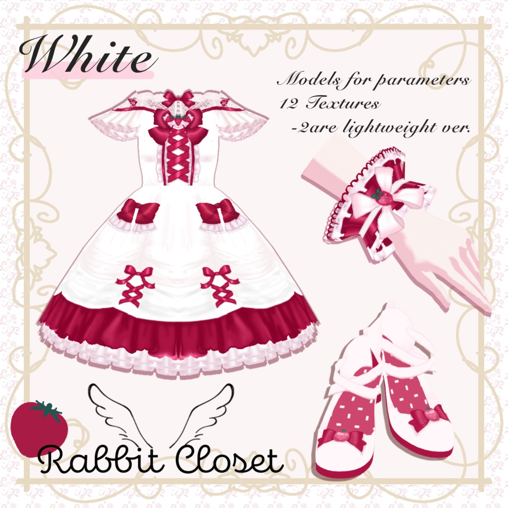 【VRoid】Strawberry Dress