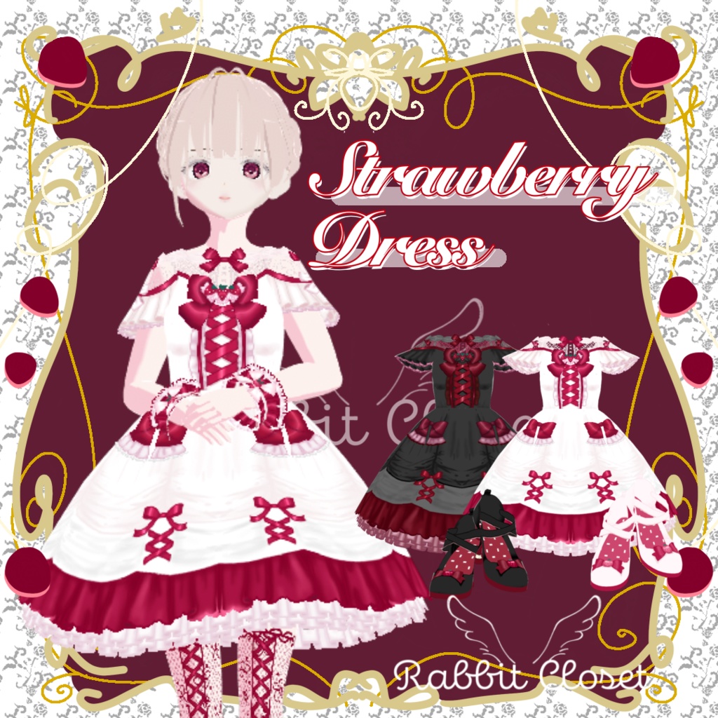 【VRoid】Strawberry Dress