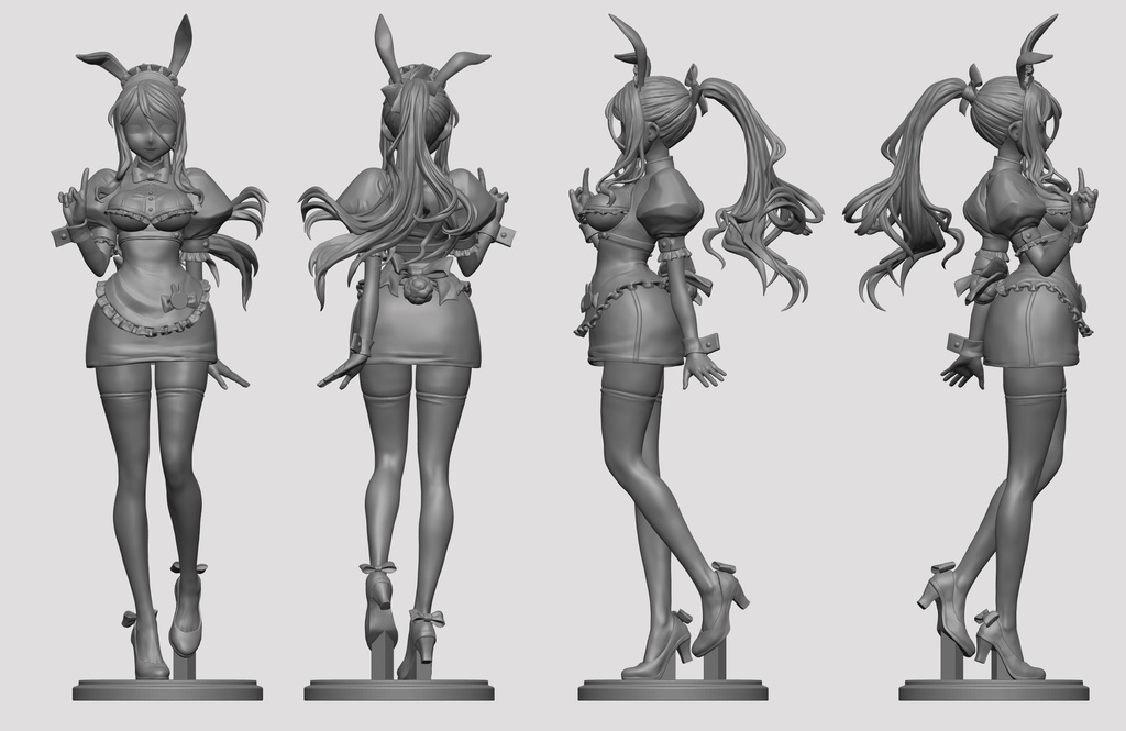 兎美ショーコさんフィギュア カフェ店員風衣装Ver【データ版】