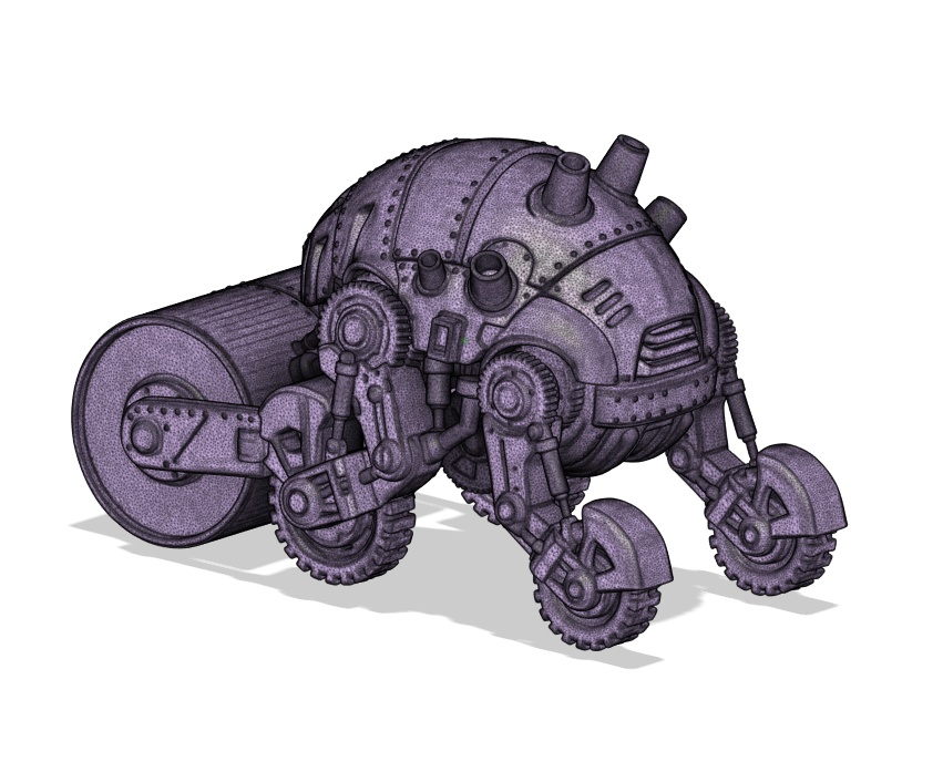 【3Dプリント用データ】ラスティ・ネイル & アイアン・ローラー セット【TERRA NAUTS】