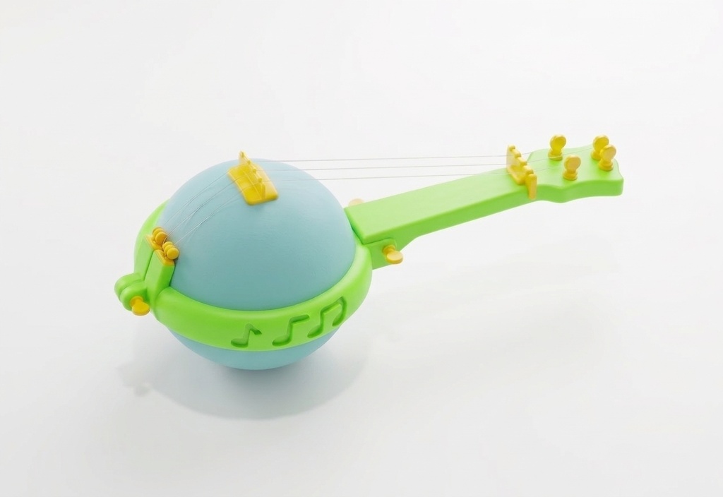 バルーンバンジョー ― 風船が胴になるサイエンストイ(3Dプリント用データ)