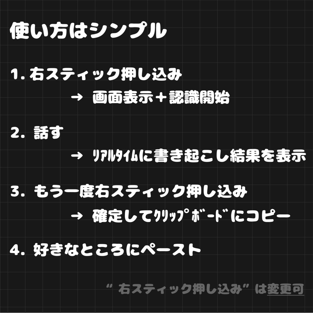 【初回リリース記念"40%OFF"セール中🎉】VoiceNote - "VRを外さず、声で文字入力。"【SteamVR対応】