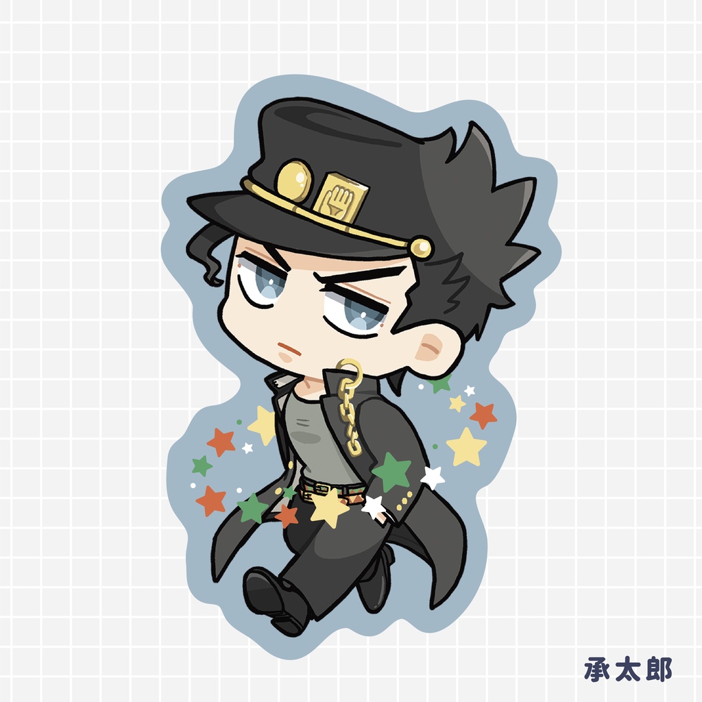 ジョジョ_マットステッカー