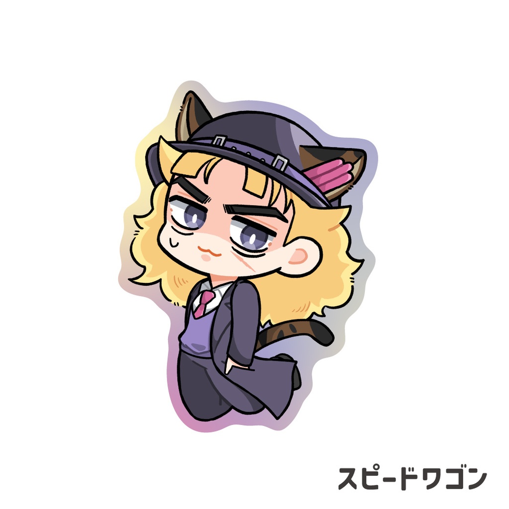 ジョジョ_マットステッカー(スタンドこうげきをうけている!?ver.)