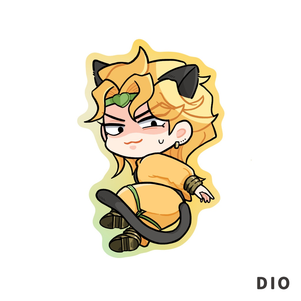 ジョジョ_マットステッカー(スタンドこうげきをうけている!?ver.)