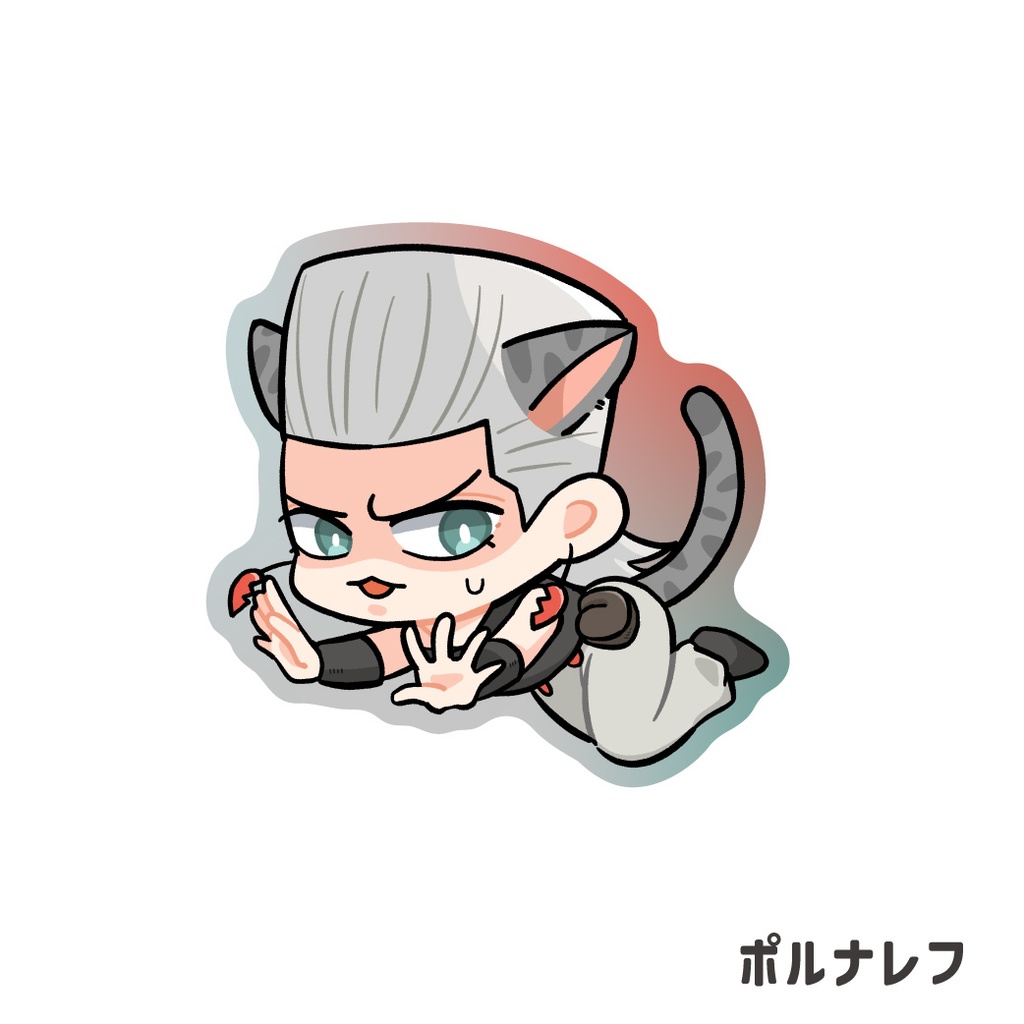 ジョジョ_マットステッカー(スタンドこうげきをうけている!?ver.)