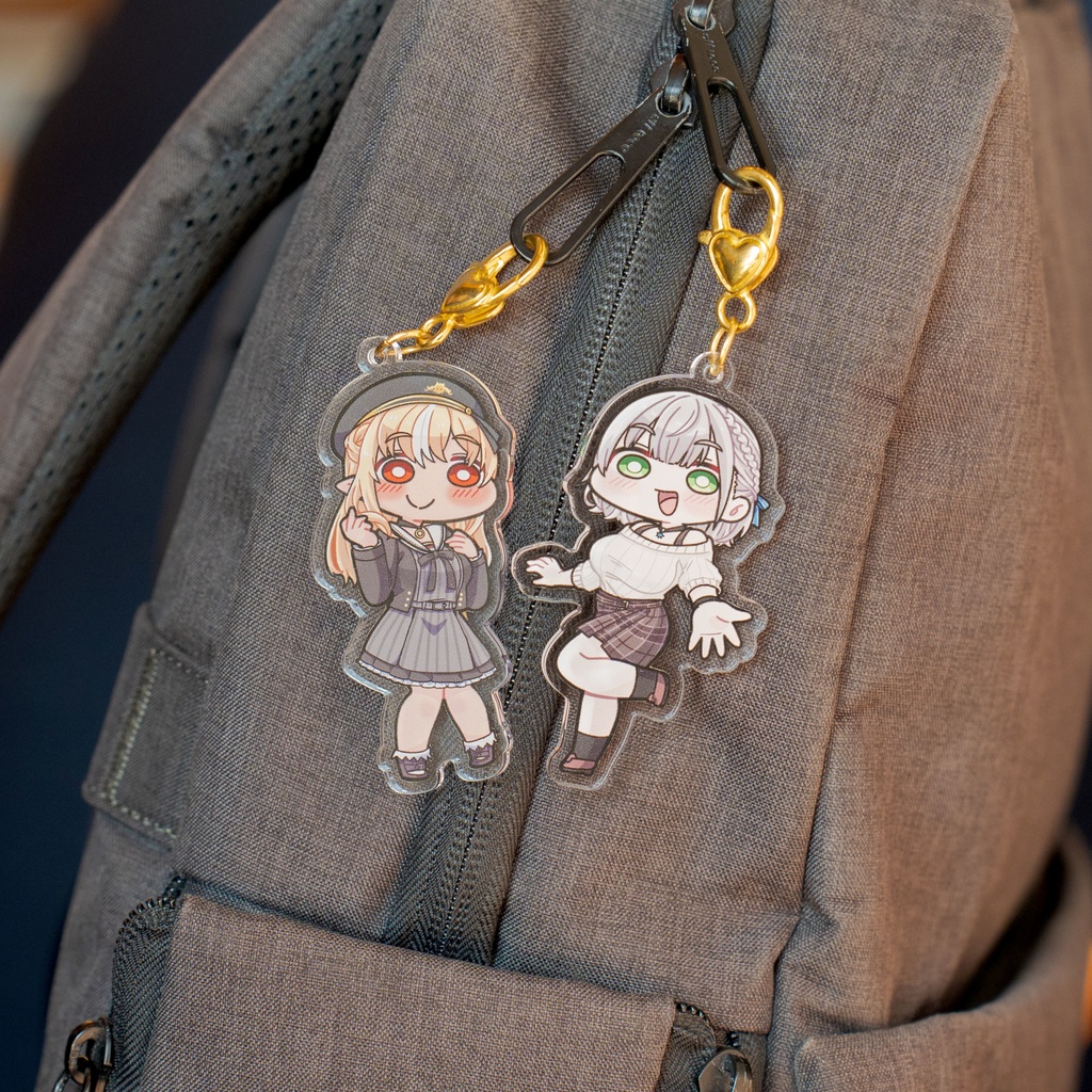 【こまいぬ】不知火フレア アクリルキーホルダー【非公式】