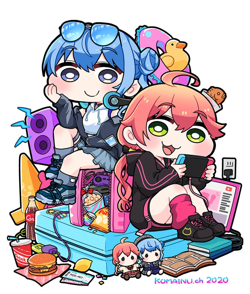 【こまいぬ】おでかけみこめっと でかアクリルキーホルダー【非公式】