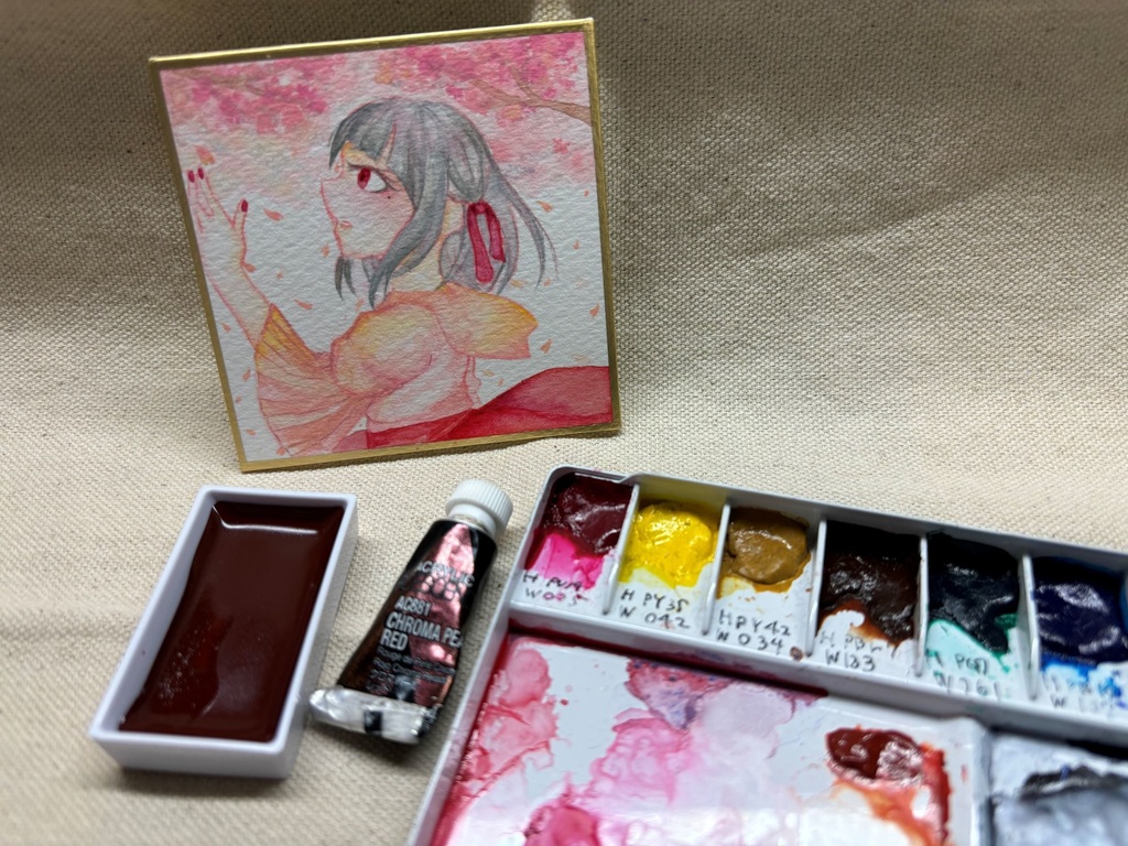 豆色紙原画