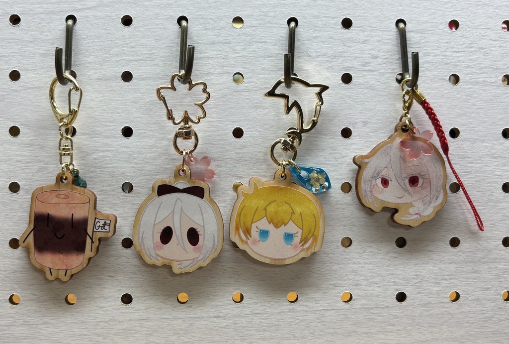 ウッドキーホルダー