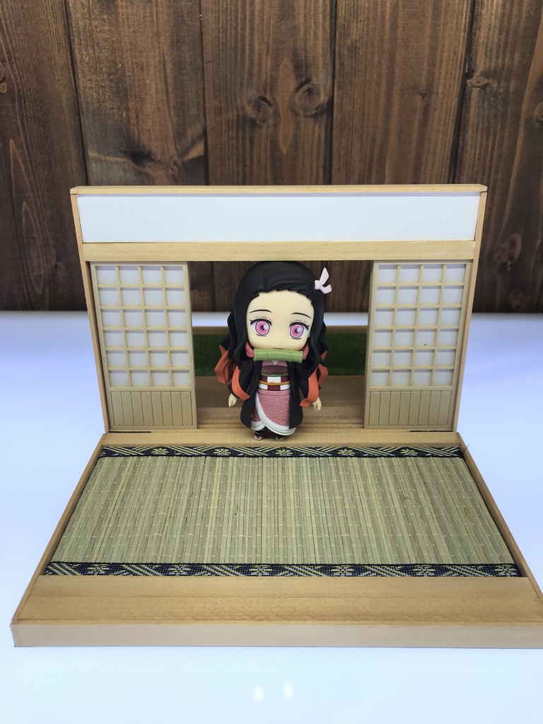 ブック型ドールスタンドS 庭付き和室