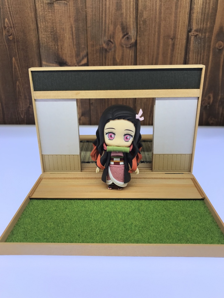 ブック型ドールスタンドS 庭付き和室