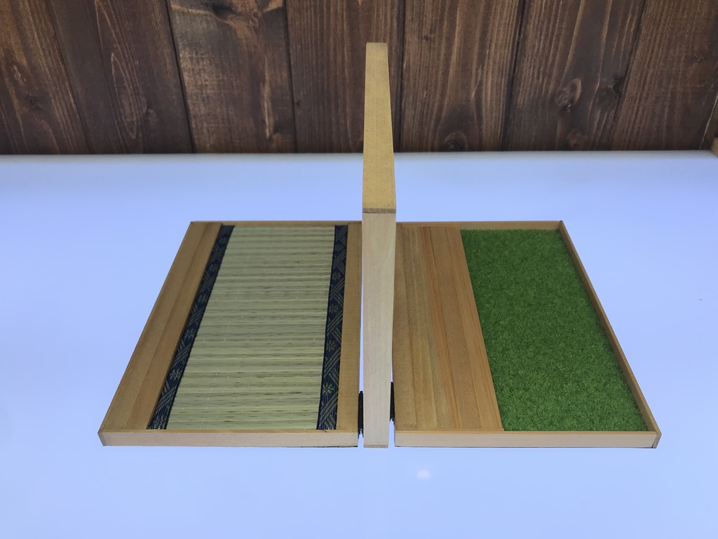 ブック型ドールスタンドS 庭付き和室