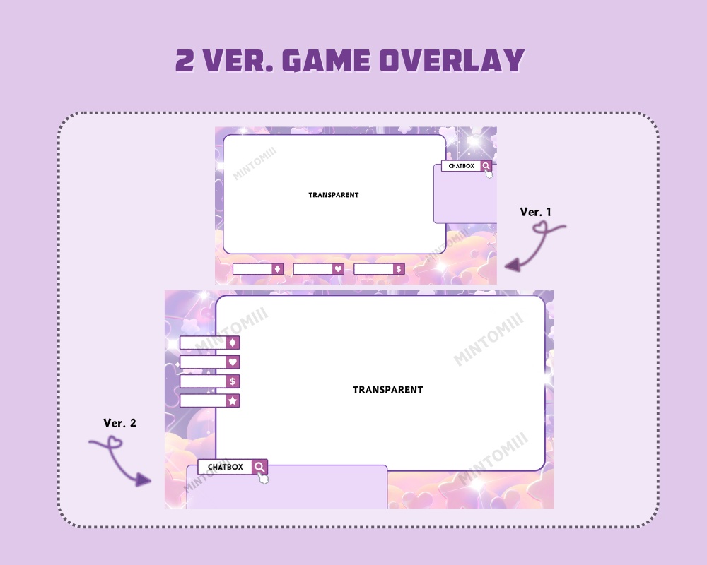 Dreamy Cloud Star Stream Overlay ┃Streamelements, OBS, Twitch, YouTube, Facebook