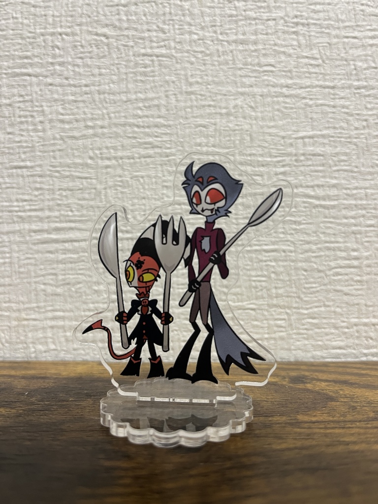 ブリストとご飯を食べるアクリルスタンド