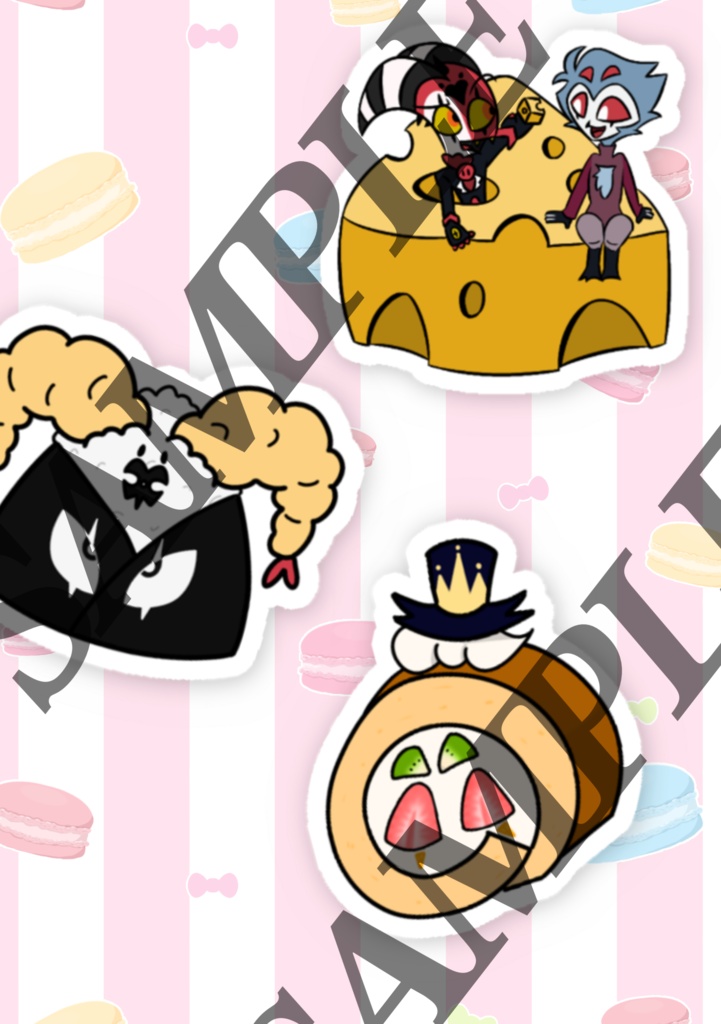 ブリストもぐもぐステッカーセット