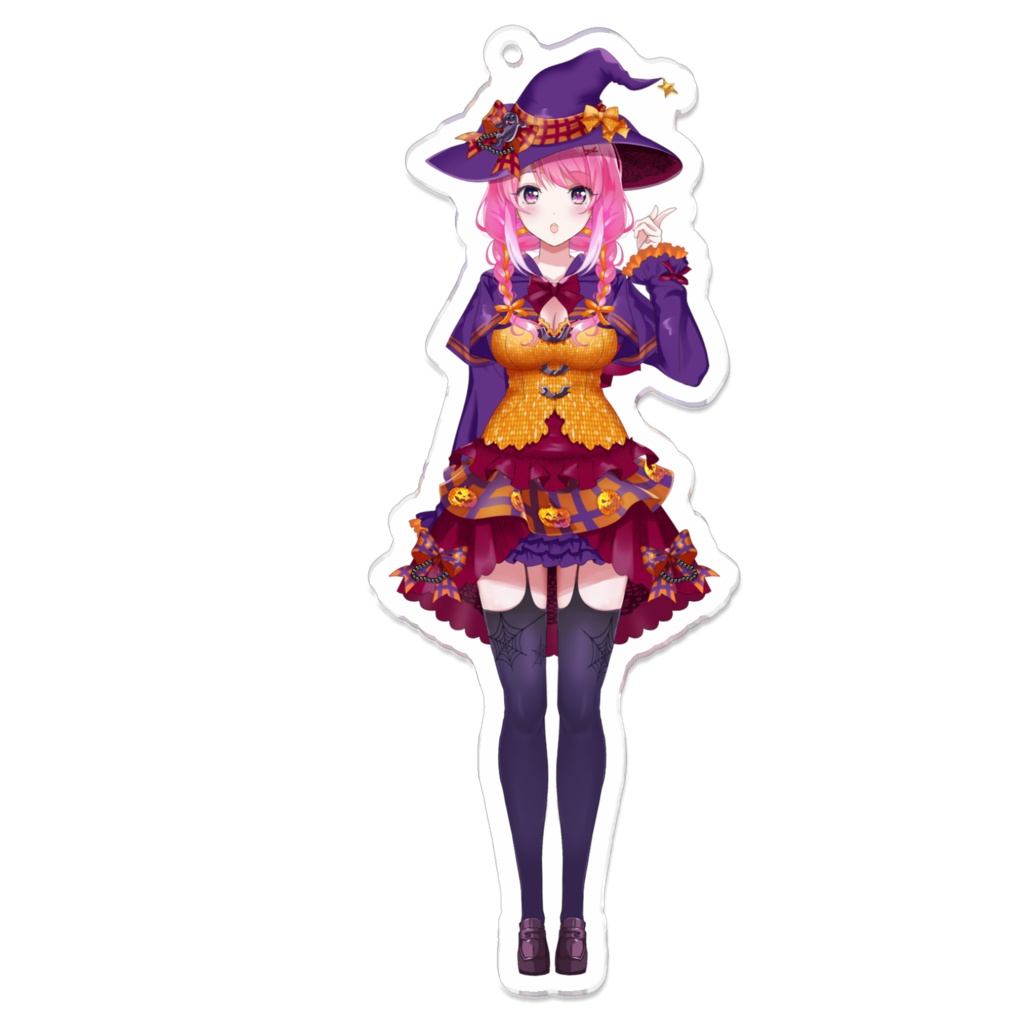 卯咲ちさ アクリルキーホルダー(魔女)