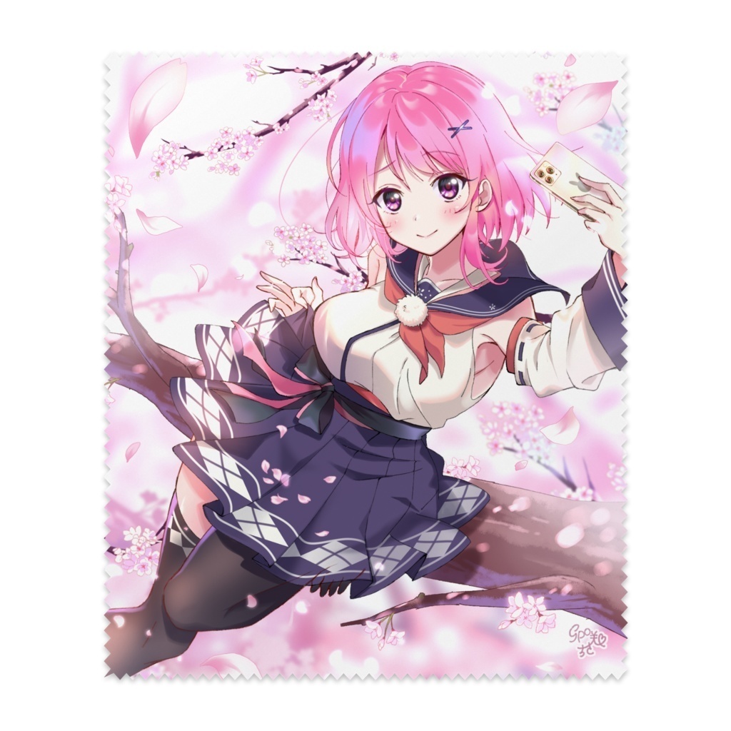 描きおろし🌸液晶画面クロス+高画質イラストセット