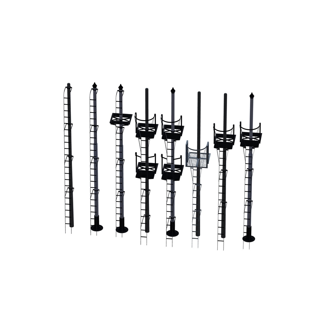 【3Dモデル】鉄道用信号機【無料あり】