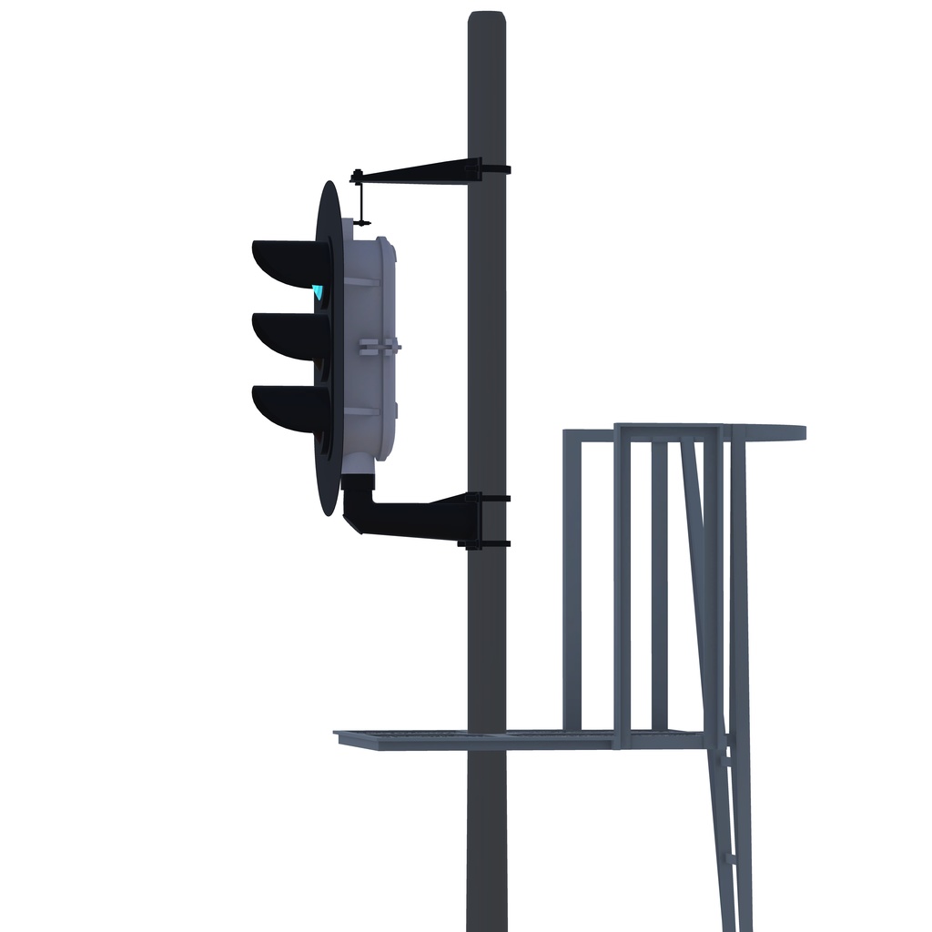 【3Dモデル】鉄道用信号機【無料あり】