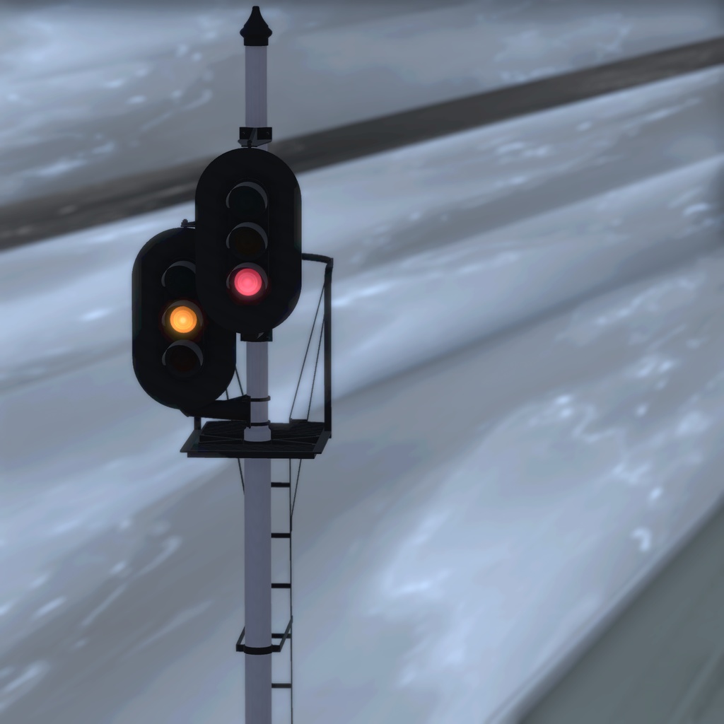 【3Dモデル】鉄道用信号機【無料あり】