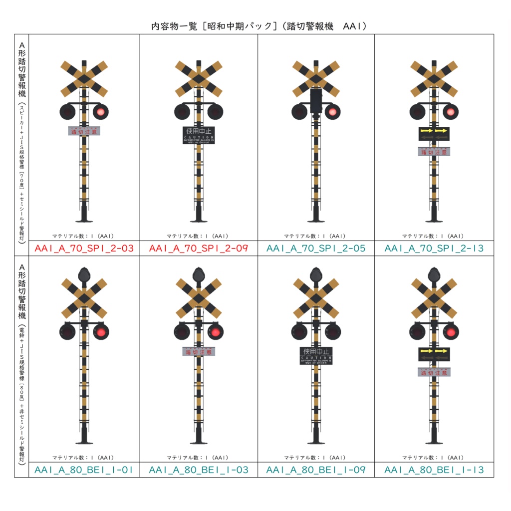 【3Dモデル】踏切警報機【VRChat可】