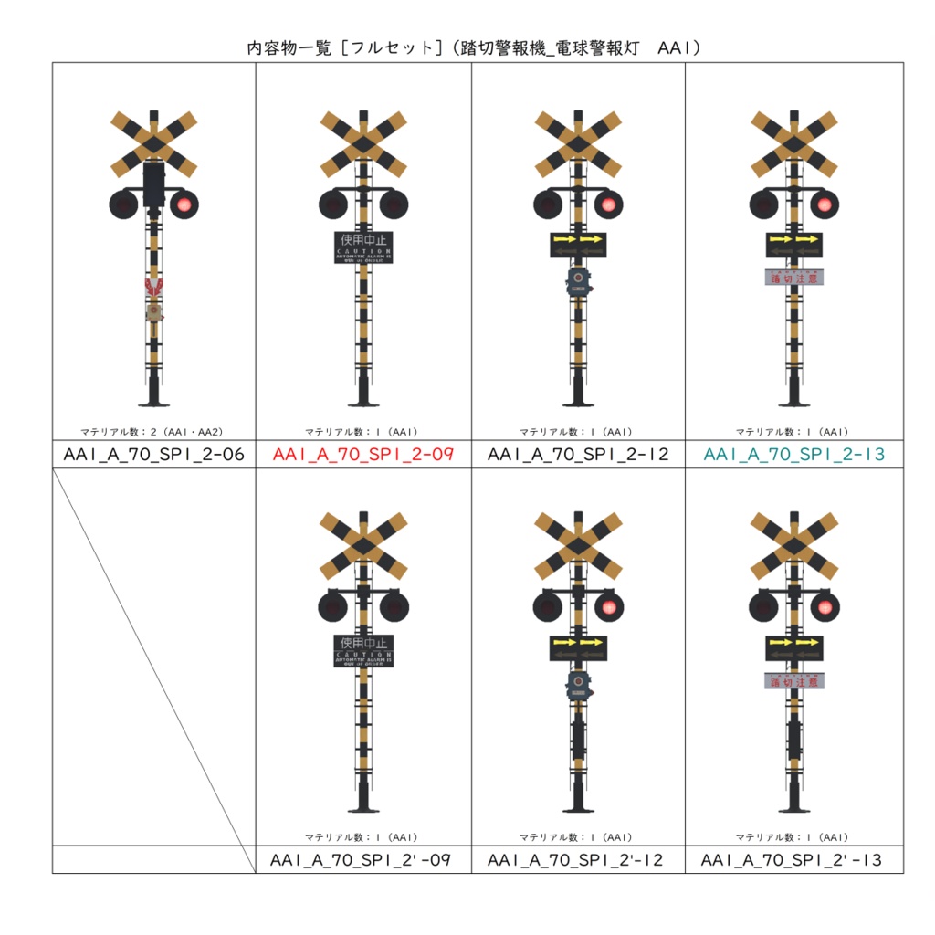 【3Dモデル】踏切警報機【VRChat可】