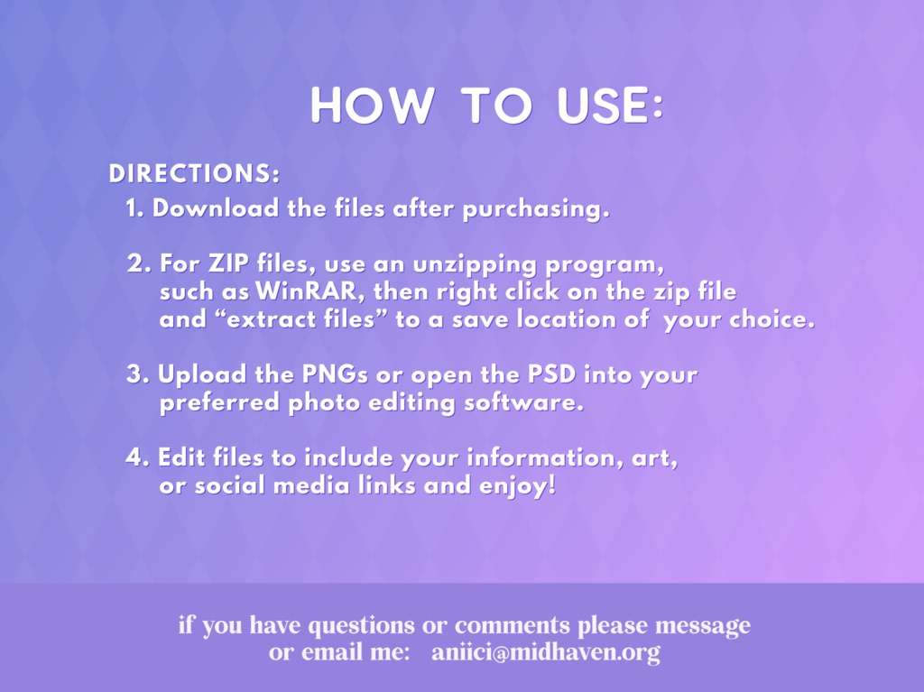 Purple Twitch Schedule | Streamer Assets | VTuber Graphics