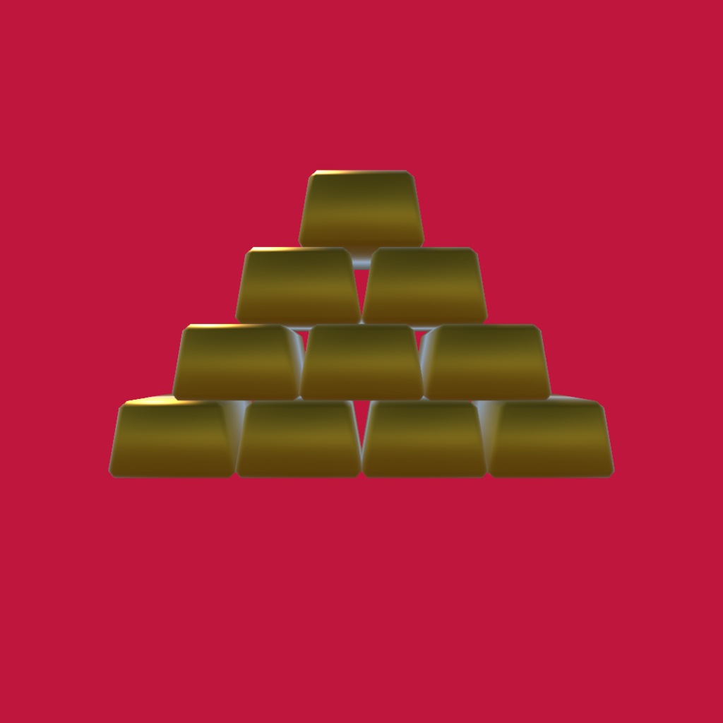 (無料)金持ち気分!?金塊?×10