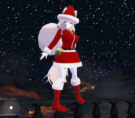 ファルムナ / Falmna専用サンタコスチューム VRChat想定3Dモデル衣装