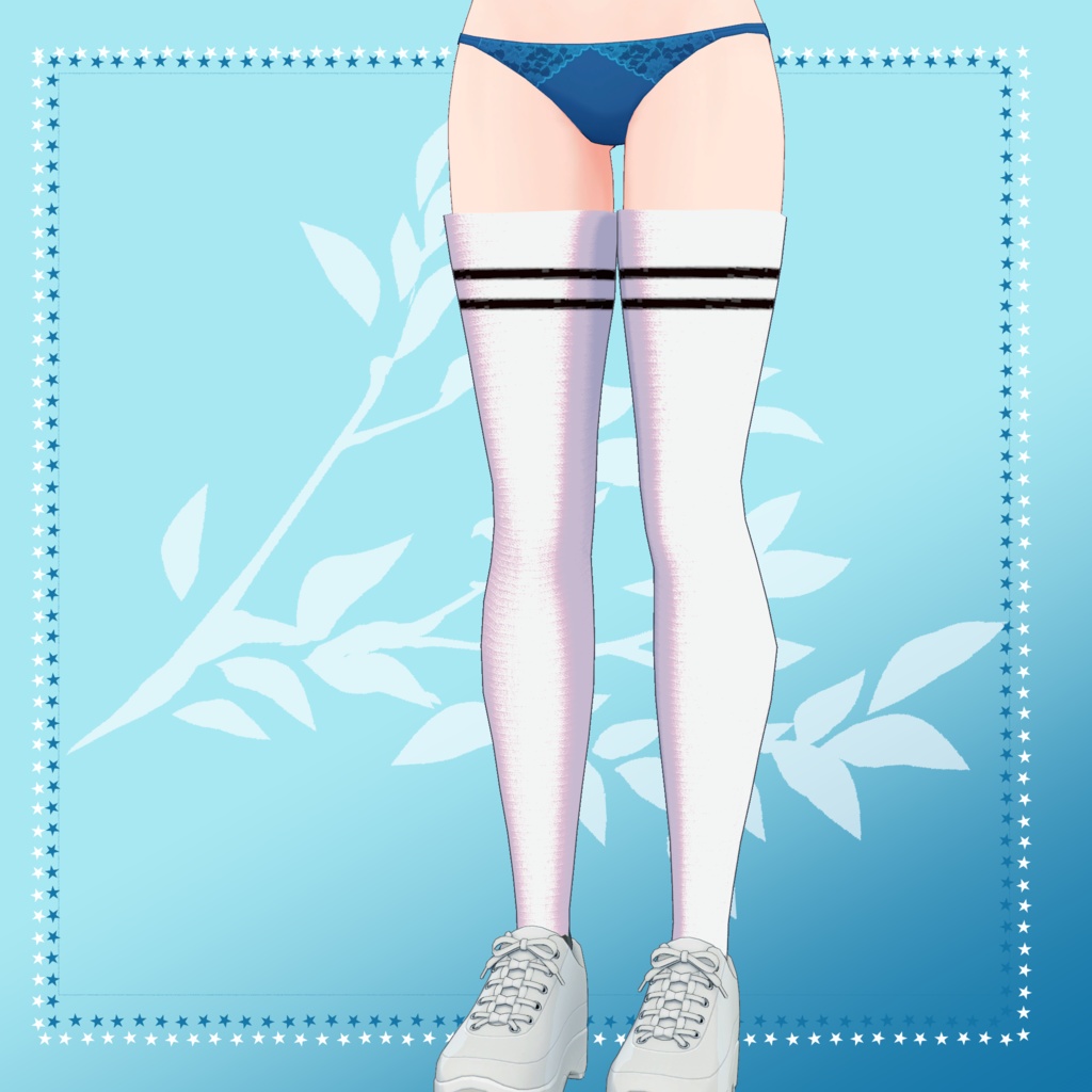 Rico対応ニーソックスとタイツのセット VRChat想定3Dモデル