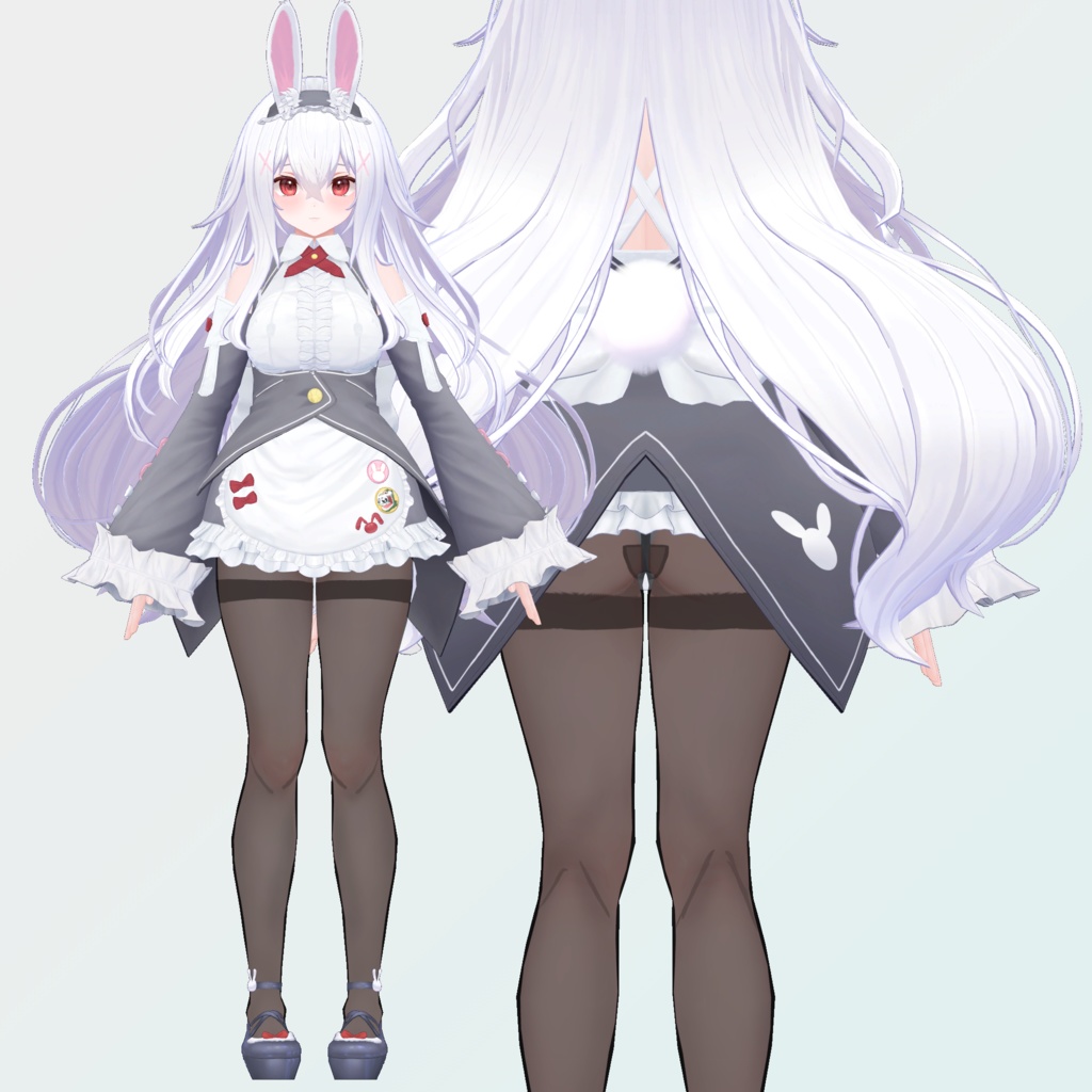 INABA対応タイツ(ストッキング)とニーソックス【VRChat想定3Dモデル】