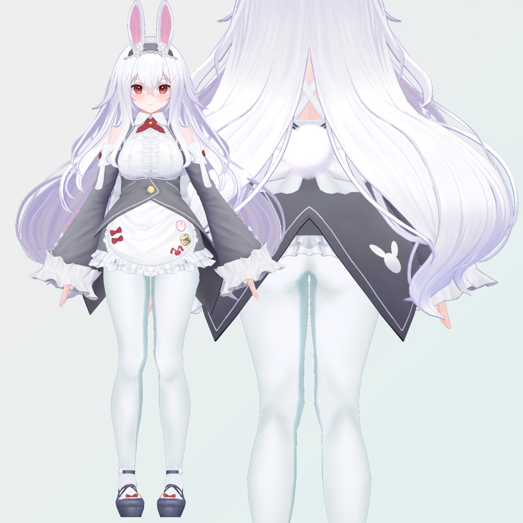 INABA対応タイツ(ストッキング)とニーソックス【VRChat想定3Dモデル】