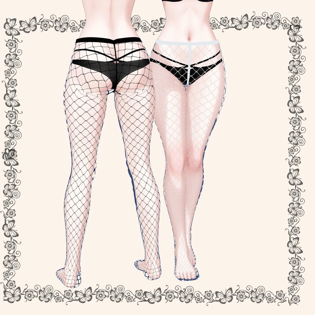 森羅対応ニーソックスとストッキングのセット