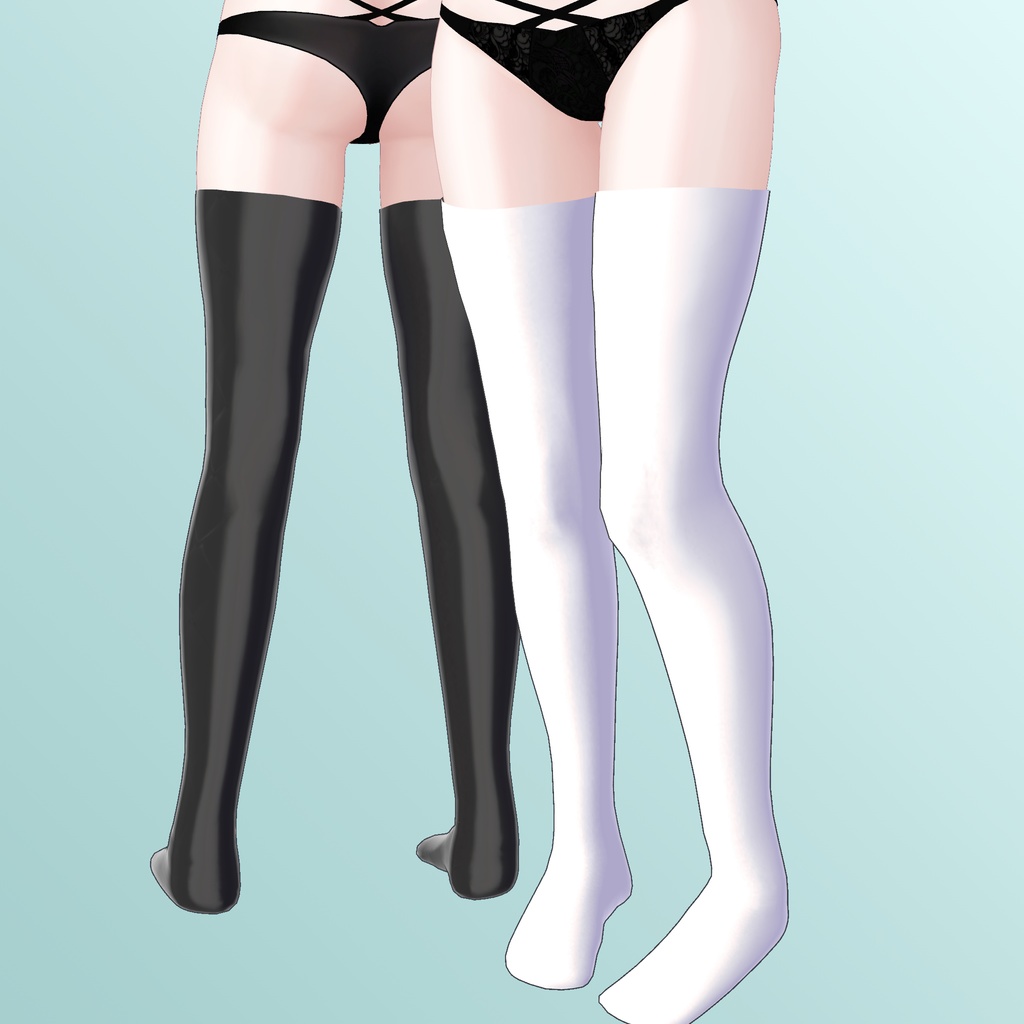 森羅対応ニーソックスとストッキングのセット