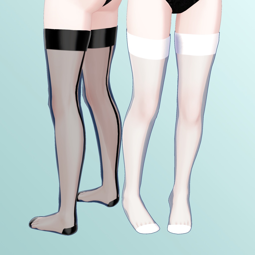 森羅対応ニーソックスとストッキングのセット