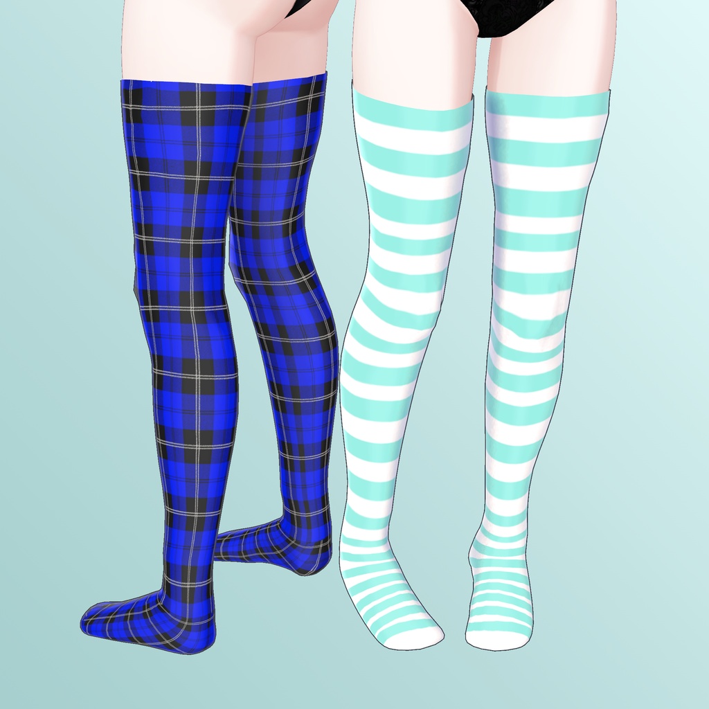 森羅対応ニーソックスとストッキングのセット