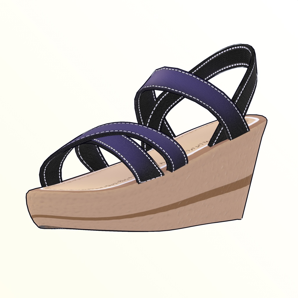 複数アバター対応ビーチサンダル【3Dモデル】