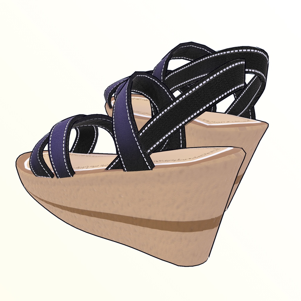 複数アバター対応ビーチサンダル【3Dモデル】