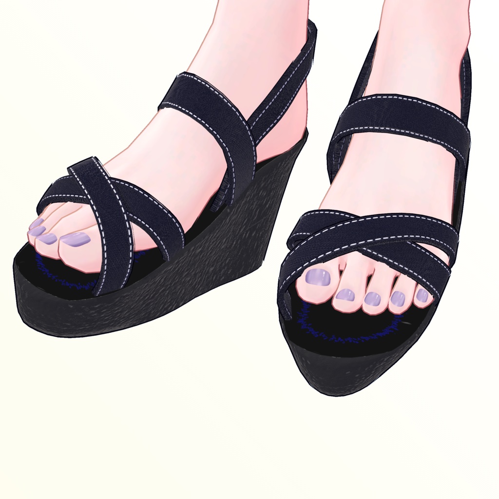 複数アバター対応ビーチサンダル【3Dモデル】