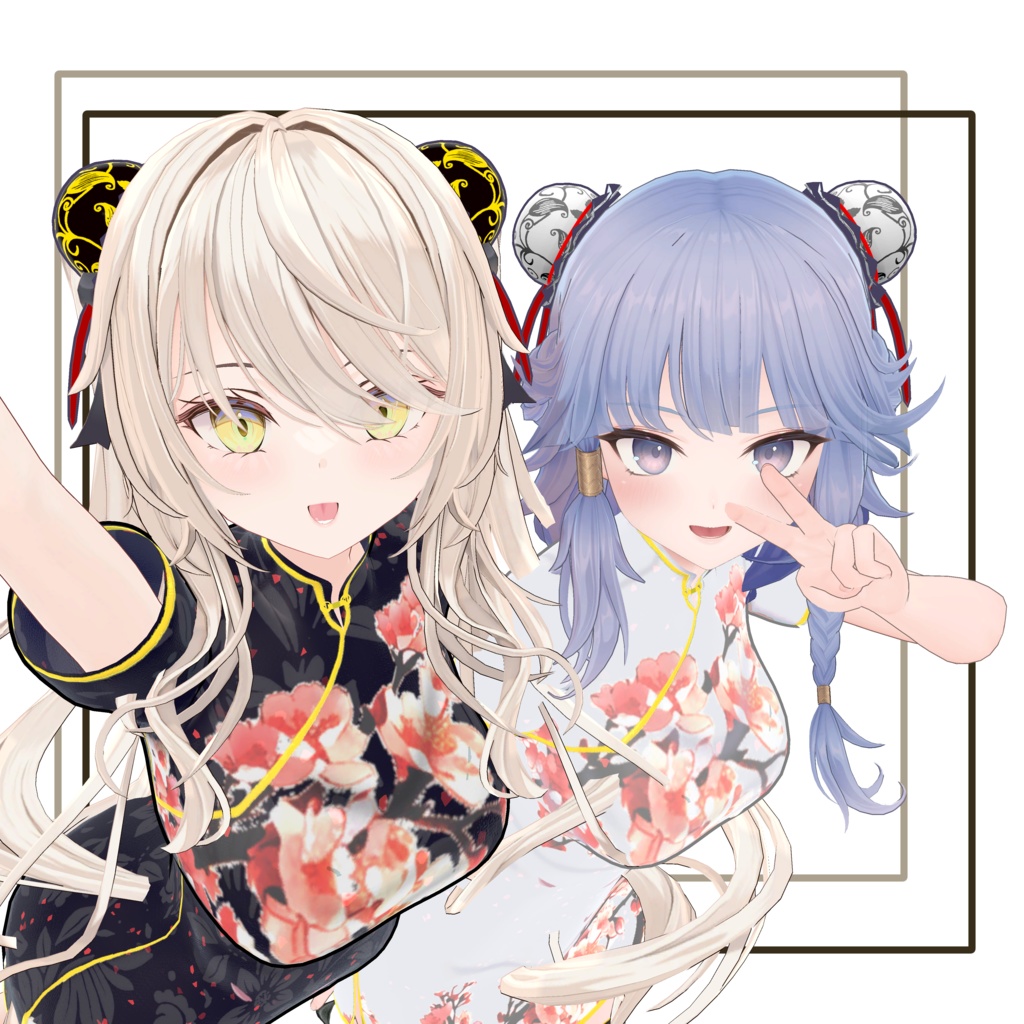 【複数対応衣装】チャイナドレス 桜