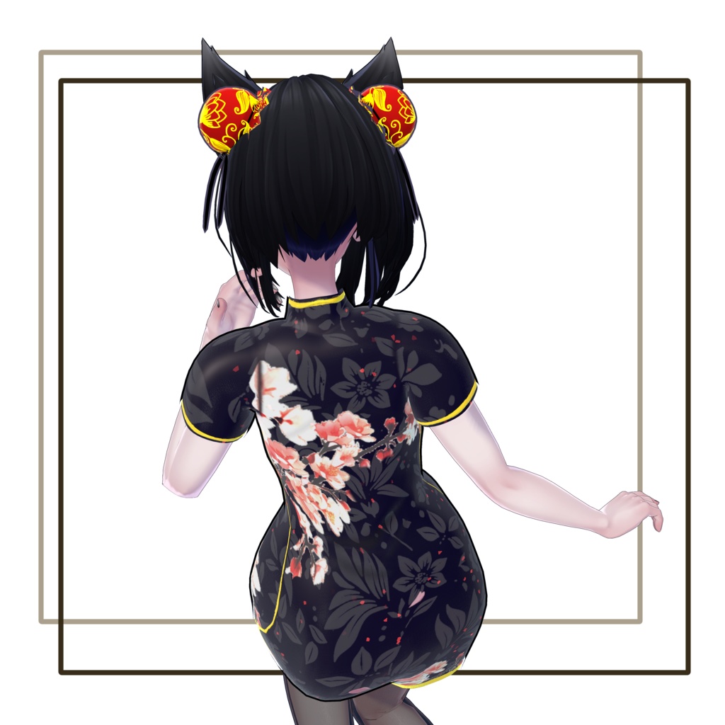 【複数対応衣装】チャイナドレス 桜