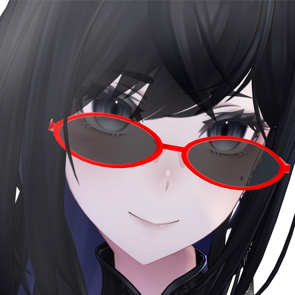 知的なメガネ(サングラス対応)