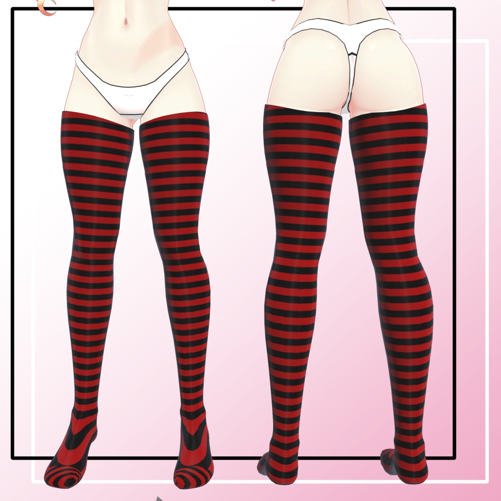 【複数アバター対応】ストッキング&ニーソックス