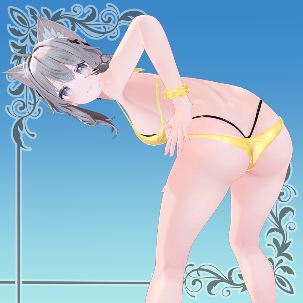 金ピカビキニ水着セット25(複数アバター対応)