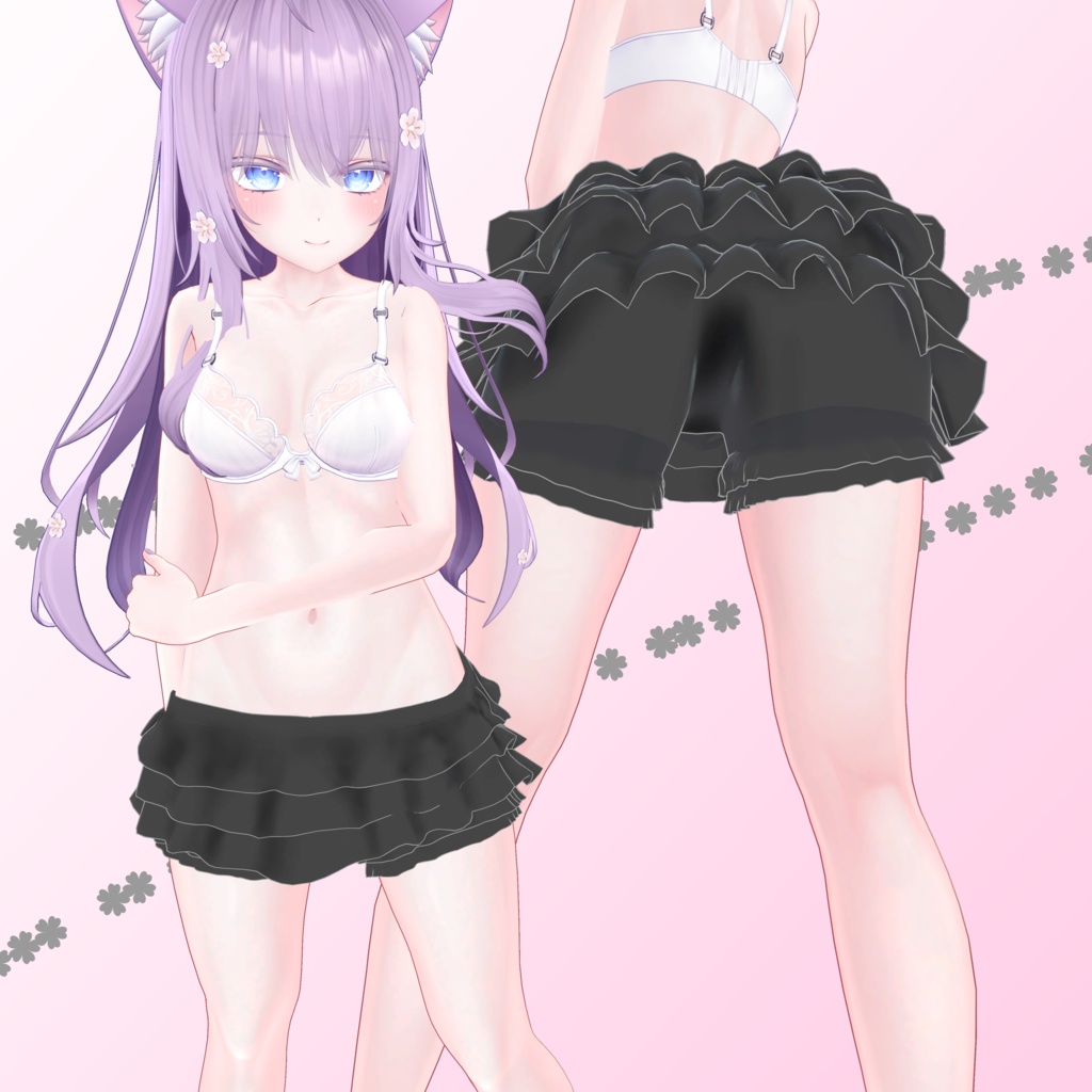 見えても大丈夫なフリルのパンツ