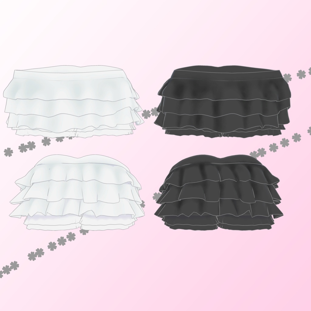 見えても大丈夫なフリルのパンツ