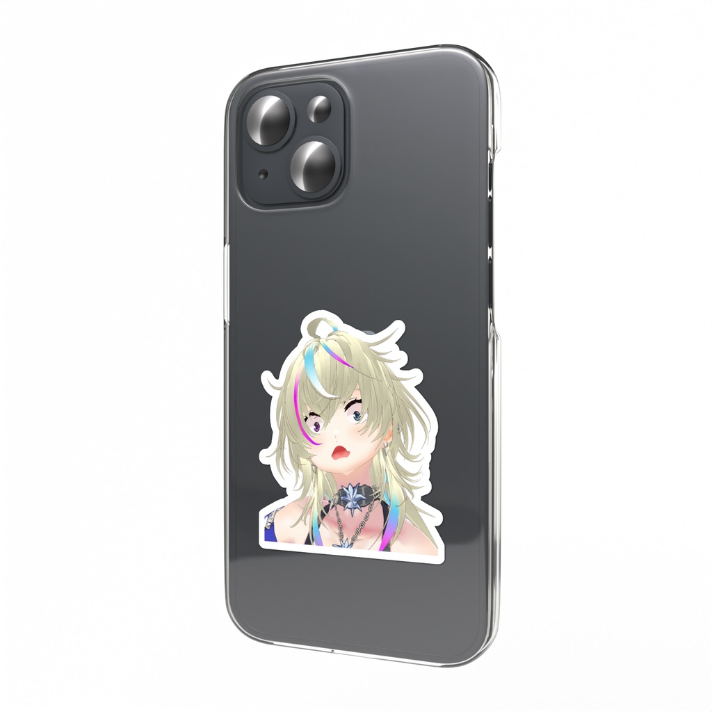 ガンギマリむぅスマホステッカーA