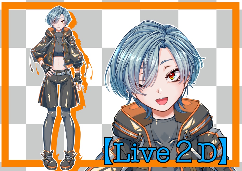 【VTS/Facerig】サイバー系少女汎用Live2Dモデル